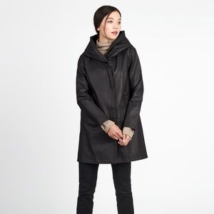 M0851 asymmetrical swing shawl coat size small